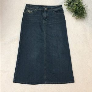 Baccini Denim Skirt
